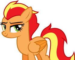 Size: 984x791 | Tagged: safe, artist:pegasski, oc, oc only, oc:firefoot, pegasus, pony, g4, female, mare, rule 63, simple background, solo, transparent background