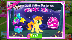 Size: 1136x640 | Tagged: safe, gameloft, peachy pie, earth pony, pony, g4, game