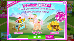Size: 1136x640 | Tagged: safe, gameloft, apple rose, earth pony, pony, g4, game