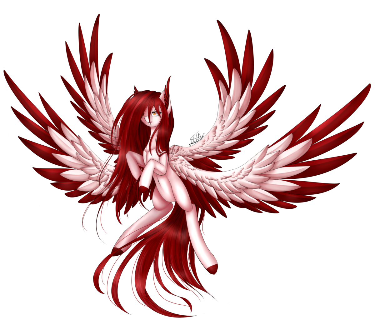 Wings more. Seraph female. OC Ping Wing.