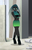 Size: 3303x5105 | Tagged: safe, artist:toxic-mario, queen chrysalis, changeling, anthro, unguligrade anthro, g4, absurd resolution, belly button, clothes, crossover, envy the jealous, female, fullmetal alchemist, headband, long hair, midriff, parody, pipe (plumbing), shorts, signature, skirt, socks, solo, uncanny valley, wall