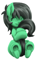 Size: 561x912 | Tagged: safe, artist:lockhe4rt, oc, oc only, oc:filly anon, earth pony, pony, cute, eyes closed, female, filly, hug, simple background, solo, tail, tail hug, transparent background, underhoof