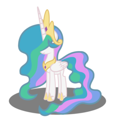 Size: 2096x2224 | Tagged: safe, artist:false-axiom, princess celestia, alicorn, pony, g4, crown, cute, female, high res, jewelry, long hair, mare, peytral, regalia, simple background, solo, transparent background, younger