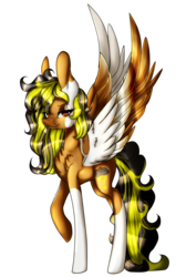 Size: 1024x1607 | Tagged: safe, artist:symphstudio, oc, oc only, oc:stormie mystery, pegasus, pony, female, mare, raised hoof, simple background, solo, spotted, transparent background