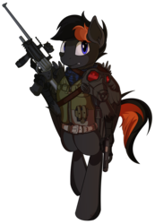 Size: 2440x3536 | Tagged: safe, artist:beardie, oc, oc only, oc:crafted sky, hippogriff, gun, handgun, high res, pistol, revolver, solo, weapon