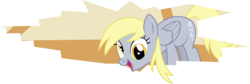 Size: 8770x2930 | Tagged: safe, artist:tomfraggle, derpy hooves, pegasus, pony, g4, the last roundup, absurd resolution, female, mare, simple background, solo, transparent background, vector