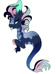 Size: 1024x1339 | Tagged: safe, artist:symphstudio, oc, oc only, oc:coral, seapony (g4), female, mare, simple background, solo, tongue out, transparent background