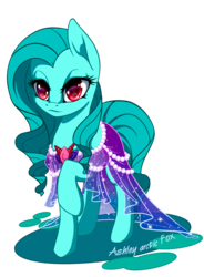Size: 956x1300 | Tagged: safe, artist:arctic-fox, oc, oc only, earth pony, pony, clothes, dress, female, mare, simple background, solo, transparent background