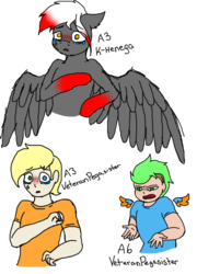 Size: 719x1000 | Tagged: safe, artist:anxiouslilnerd, oc, oc only, human, pegasus, pony, confused, crying, damn hands, emotion meme, expressions, meme, next generation, wtf