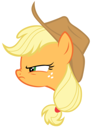 Size: 7000x9700 | Tagged: safe, artist:tardifice, applejack, pony, g4, no second prances, absurd resolution, bust, female, portrait, simple background, solo, transparent background, vector