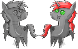 Size: 779x500 | Tagged: safe, artist:charrez, oc, oc only, oc:charrez, pony, unicorn, colored sketch, cutie mark, pointy ponies, rough sketch, simple background, transparent background