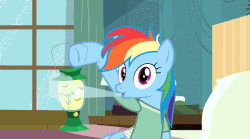 Size: 1371x763 | Tagged: safe, screencap, rainbow dash, firefly (insect), pegasus, pony, g4, read it and weep, animated, female, firefly lamp, gif, lantern, mare, solo