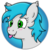 Size: 1250x1250 | Tagged: safe, artist:deltaryz, oc, oc only, oc:sister note, bat pony, pony, :p, avatar, blushing, commission, cute, female, profile picture, simple background, solo, tongue out, transparent background