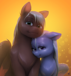 Size: 3661x3928 | Tagged: safe, artist:katputze, cloudchaser, oc, oc:neostrike, pegasus, pony, g4, backlighting, canon x oc, commission, couple, cuddling, ear fluff, female, floppy ears, fluffy, high res, lidded eyes, looking at you, male, mare, neochaser, nuzzling, smiling, stallion, straight, wet, wet mane, wing fluff