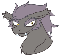 Size: 4000x3517 | Tagged: safe, artist:showtimeandcoal, oc, oc only, oc:vladimir nachts, bat pony, pony, bust, digital, digital art, eyebrows, fangs, male, portrait, scruffy, sideburns, simple background, solo, stallion, transparent background, vector, vlad