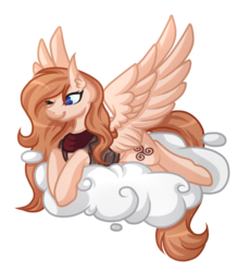 Size: 3946x4280 | Tagged: safe, artist:amazing-artsong, oc, oc only, oc:anima (lord_salt), pegasus, pony, absurd resolution, cloud, female, mare, prone, simple background, solo, transparent background