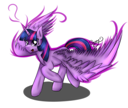 Size: 1200x1010 | Tagged: safe, artist:shamy-crist, twilight sparkle, alicorn, pony, g4, female, raised hoof, simple background, smiling, solo, transparent background, twilight sparkle (alicorn)