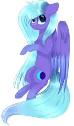Size: 1299x2207 | Tagged: safe, artist:php146, oc, oc only, pegasus, pony, chest fluff, eye clipping through hair, female, floppy ears, mare, simple background, solo, transparent background