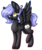 Size: 1024x1221 | Tagged: safe, artist:ohhoneybee, artist:wasatgemini, oc, oc only, oc:cloudy night, pegasus, pony, female, mare, raised leg, simple background, solo, spread wings, transparent background