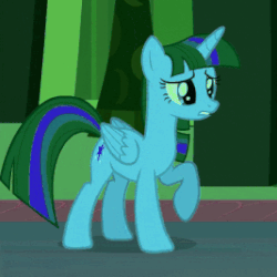 Size: 267x267 | Tagged: safe, color edit, edit, edited screencap, editor:watermelon changeling, screencap, twilight sparkle, alicorn, pony, g4, the cutie re-mark, animated, color cycling, colored, cute, dancing, female, folded wings, frown, gif, loop, mare, open mouth, party hard, raised hoof, raised leg, solo, stomping, talking, twiabetes, twilight sparkle (alicorn), wat, worried