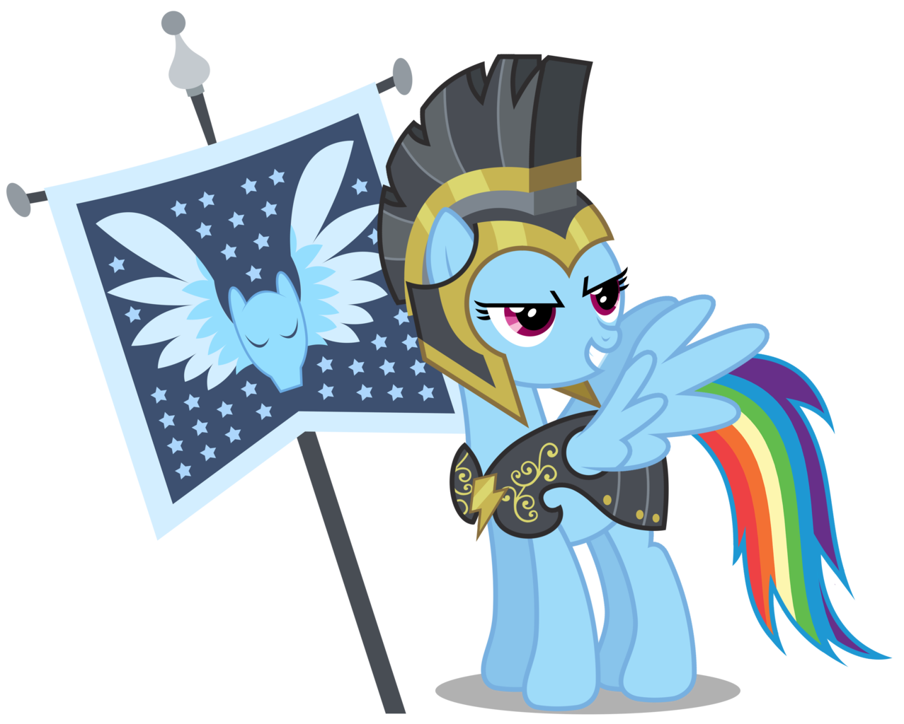 1392117 Safe Artist Brony Works Commander Hurricane Rainbow Dash