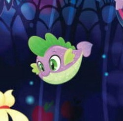 Size: 258x253 | Tagged: safe, screencap, spike, puffer fish, g4, my little pony: the movie, cropped, male, solo, species swap, spike the pufferfish