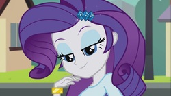 Size: 1100x618 | Tagged: safe, screencap, rarity, equestria girls, g4, player piano, female, lidded eyes, solo