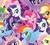 Size: 544x490 | Tagged: safe, applejack, fluttershy, pinkie pie, princess cadance, rainbow dash, rarity, spike, twilight sparkle, alicorn, dragon, earth pony, pegasus, pony, unicorn, g4, my little pony: the movie, official, crown, eyes closed, horn, jewelry, regalia, smiling, twilight sparkle (alicorn), wings