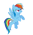 Size: 693x719 | Tagged: safe, screencap, rainbow dash, pegasus, pony, g4, the ticket master, background removed, female, flying, simple background, solo, transparent background