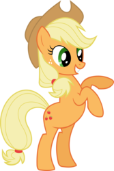 Size: 5000x7502 | Tagged: safe, artist:patec, applejack, earth pony, pony, fall weather friends, g4, absurd resolution, bipedal, female, mare, rearing, simple background, solo, transparent background, vector