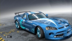 Size: 1280x720 | Tagged: safe, trixie, pony, unicorn, g4, car, dodge (car), dodge viper, female, mare, need for speed, need for speed pro street
