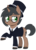 Size: 1780x2500 | Tagged: safe, artist:higglytownhero, oc, oc only, oc:classy tophat, pony, unicorn, clothes, fancy, glasses, green eyes, hat, looking away, male, simple background, stallion, suit, top hat, transparent background