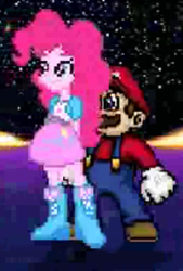 Size: 253x375 | Tagged: safe, pinkie pie, equestria girls, g4, crossover, male, mario, mariopie, mugen, super mario bros.