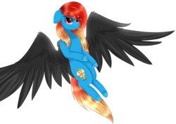 Size: 2837x2009 | Tagged: safe, artist:php146, oc, oc only, pegasus, pony, colored wings, eye clipping through hair, female, high res, mare, simple background, solo, transparent background