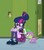 Size: 304x347 | Tagged: safe, screencap, sci-twi, spike, spike the regular dog, twilight sparkle, dog, equestria girls, g4, my little pony equestria girls: friendship games, clothes, crystal prep academy uniform, glasses, magic capture device, magic skirt, sad, school uniform, shoes, skirt, socks