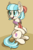 Size: 625x950 | Tagged: safe, artist:tehflah, coco pommel, pony, female, open mouth, sitting, smiling, solo