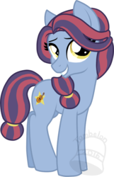 Size: 451x700 | Tagged: safe, artist:tambelon, oc, oc only, oc:pitch perfect, earth pony, pony, female, mare, offspring, parent:toe-tapper, parent:torch song, parents:torchtapper, simple background, solo, transparent background, watermark