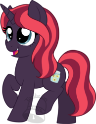 Size: 544x700 | Tagged: safe, artist:tambelon, oc, oc only, oc:lightning bug, pony, unicorn, female, mare, solo, watermark