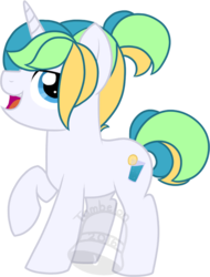 Size: 531x700 | Tagged: safe, artist:tambelon, oc, oc only, oc:sour punch, pony, unicorn, female, mare, solo, watermark