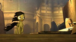 Size: 1024x576 | Tagged: safe, artist:violetdesignstudios, daring do, pony, g4, 3d, female, missing accessory, solo