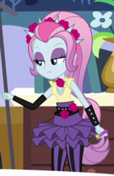 Size: 374x576 | Tagged: safe, screencap, violet blurr, equestria girls, g4, photo finished, cropped, female, solo