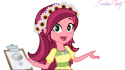 Size: 1024x576 | Tagged: safe, artist:sunshinerarity-666, gloriosa daisy, equestria girls, g4, my little pony equestria girls: legend of everfree, female, simple background, solo, transparent background, vector