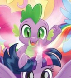 Size: 438x480 | Tagged: safe, screencap, spike, dragon, g4, my little pony: the movie, cropped, cute, looking at you, offscreen character, smiling, solo focus, spikabetes