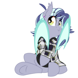 Size: 1024x1024 | Tagged: safe, artist:kellythedrawinguni, oc, oc only, bat pony, pony, clothes, female, mare, shirt, simple background, sitting, solo, transparent background