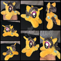 Size: 1600x1600 | Tagged: safe, artist:rubiowolf, fresh coat, g4, beanie (plushie), irl, photo, plushie, prone, solo