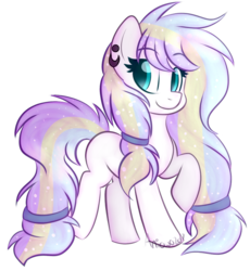 Size: 800x871 | Tagged: safe, artist:aniowo, oc, oc only, earth pony, pony, female, mare, raised hoof, solo