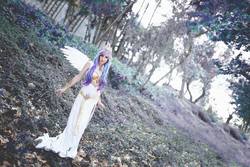 Size: 1920x1280 | Tagged: safe, artist:illisiacosplay, princess celestia, human, g4, clothes, cosplay, costume, female, forest, irl, irl human, photo, solo