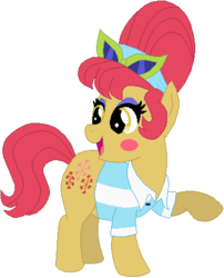 Size: 351x434 | Tagged: safe, artist:ra1nb0wk1tty, big wig, pony, chubby, simple background, solo, white background
