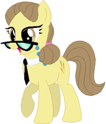Size: 328x383 | Tagged: safe, artist:ra1nb0wk1tty, play write, sharpener, earth pony, pony, glasses, simple background, solo, white background