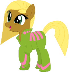Size: 330x341 | Tagged: safe, artist:ra1nb0wk1tty, elsie, pretty vision, pony, g4, female, simple background, solo, white background